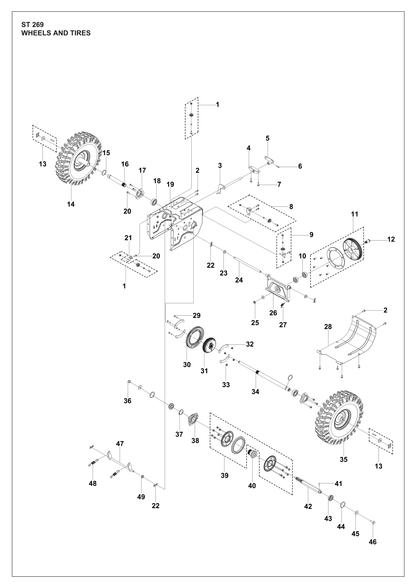 Husqvarna 547725040 onderdelentekening - positie 35