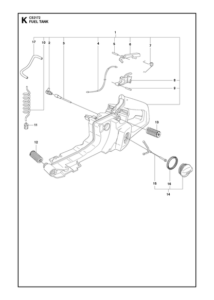 Husqvarna 503829802 onderdelentekening - positie 8