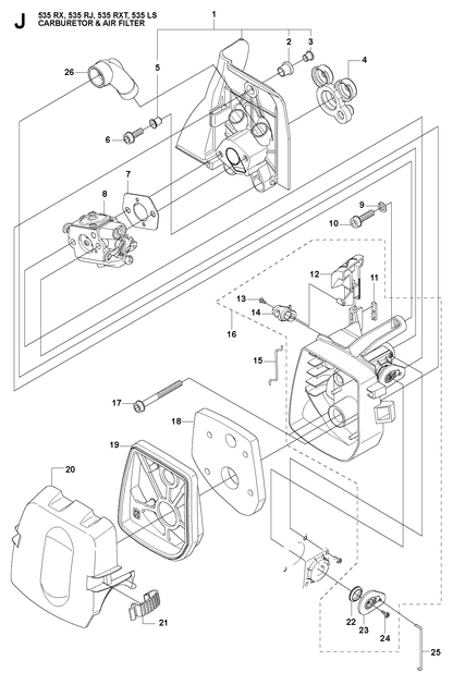 Husqvarna 503212906 onderdelentekening - positie 13