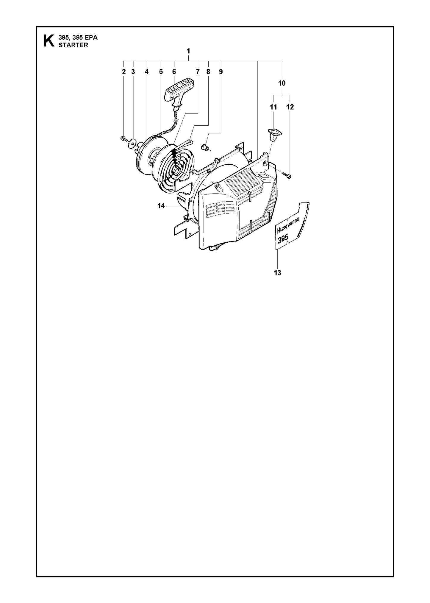 Husqvarna 503842001 onderdelentekening - positie 9