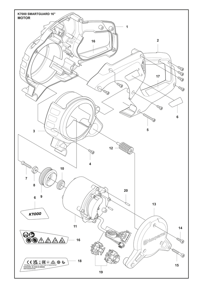 Husqvarna 599637205 onderdelentekening - positie 11