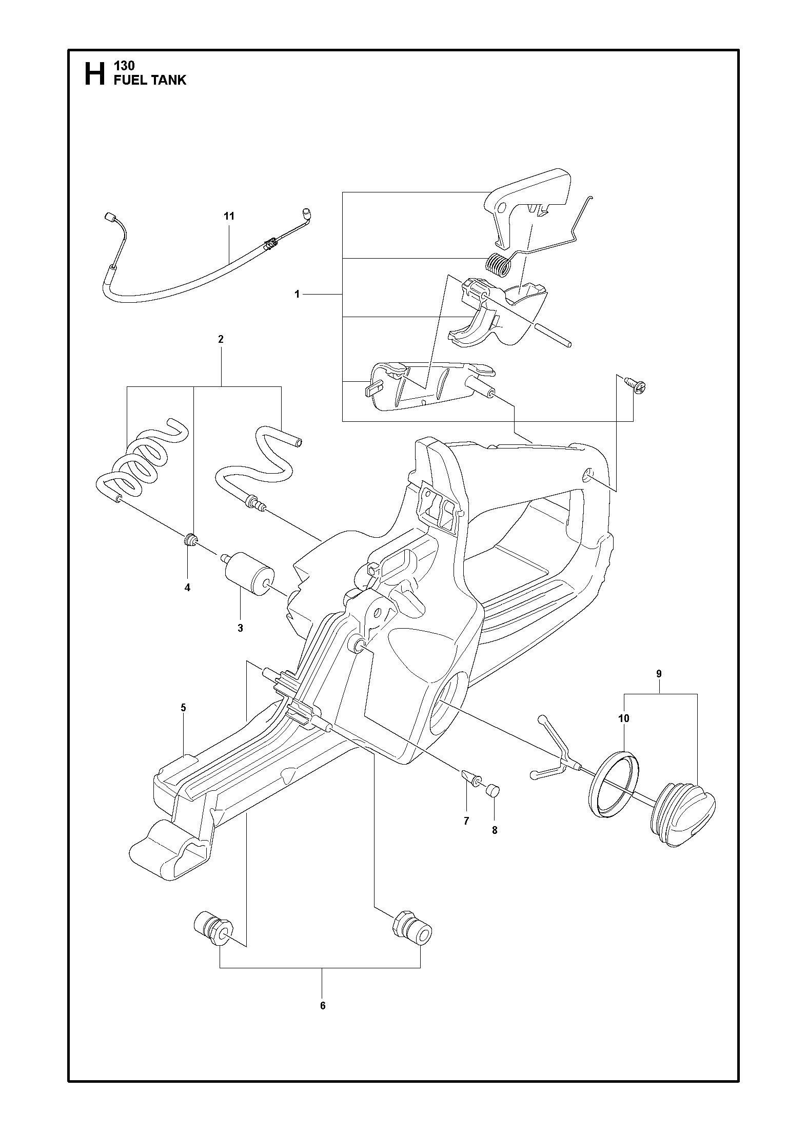 Husqvarna 501518407 onderdelentekening - positie 5