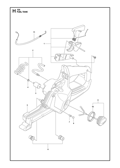 Husqvarna 501518407 onderdelentekening - positie 5