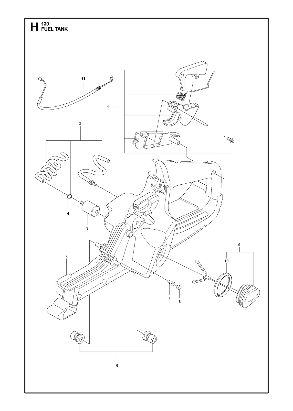 Husqvarna 582287001 onderdelentekening - positie 11
