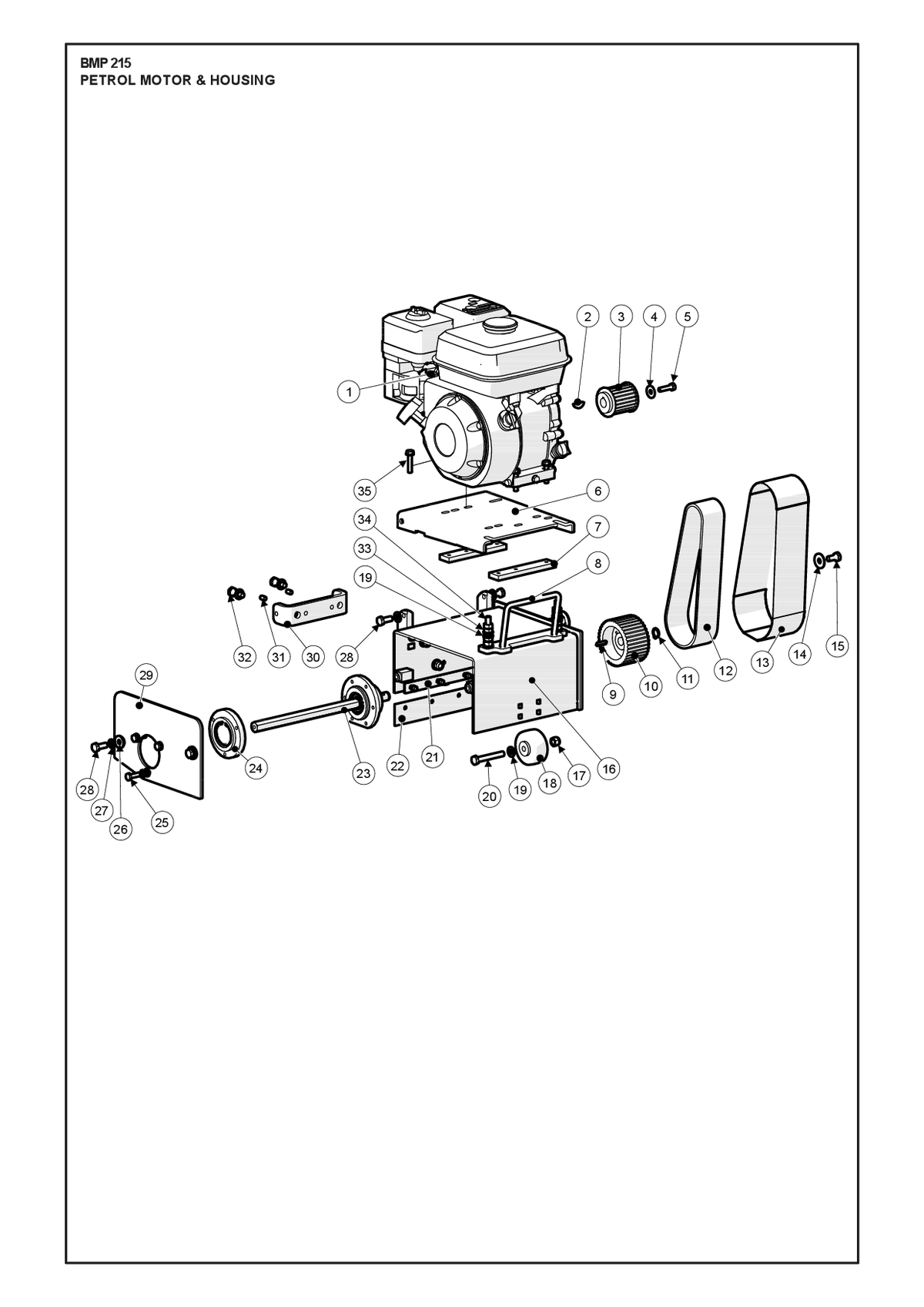 Husqvarna 534626001 onderdelentekening - positie 1