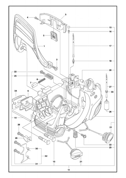 Husqvarna 530069216 onderdelentekening - positie 17