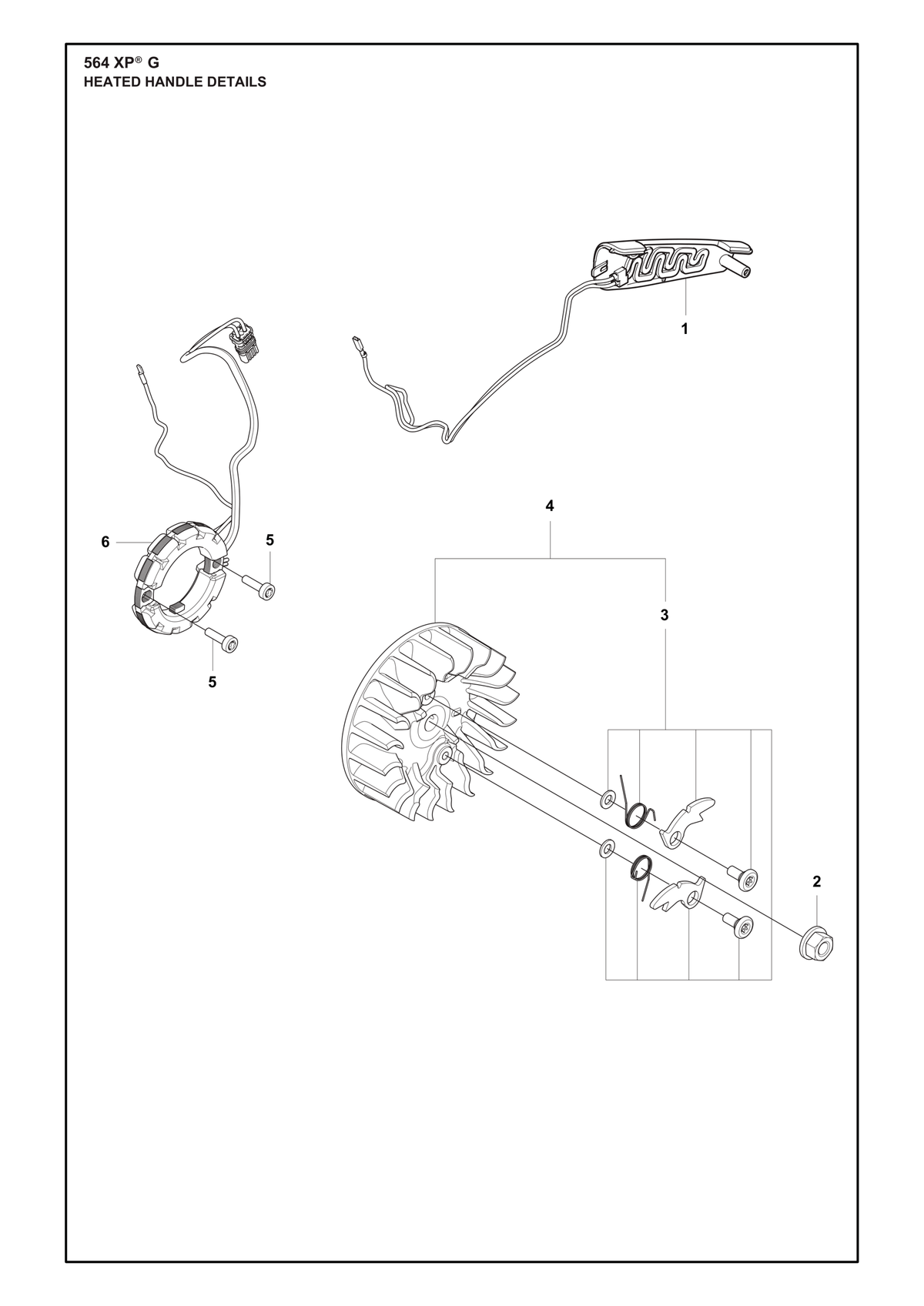 Husqvarna 529841601 onderdelentekening - positie 1