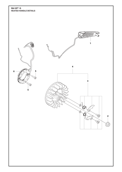 Husqvarna 529841601 onderdelentekening - positie 1