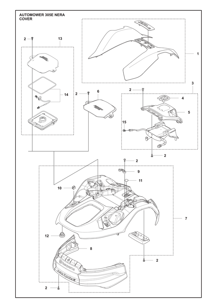 Husqvarna 536997401 onderdelentekening - positie 8