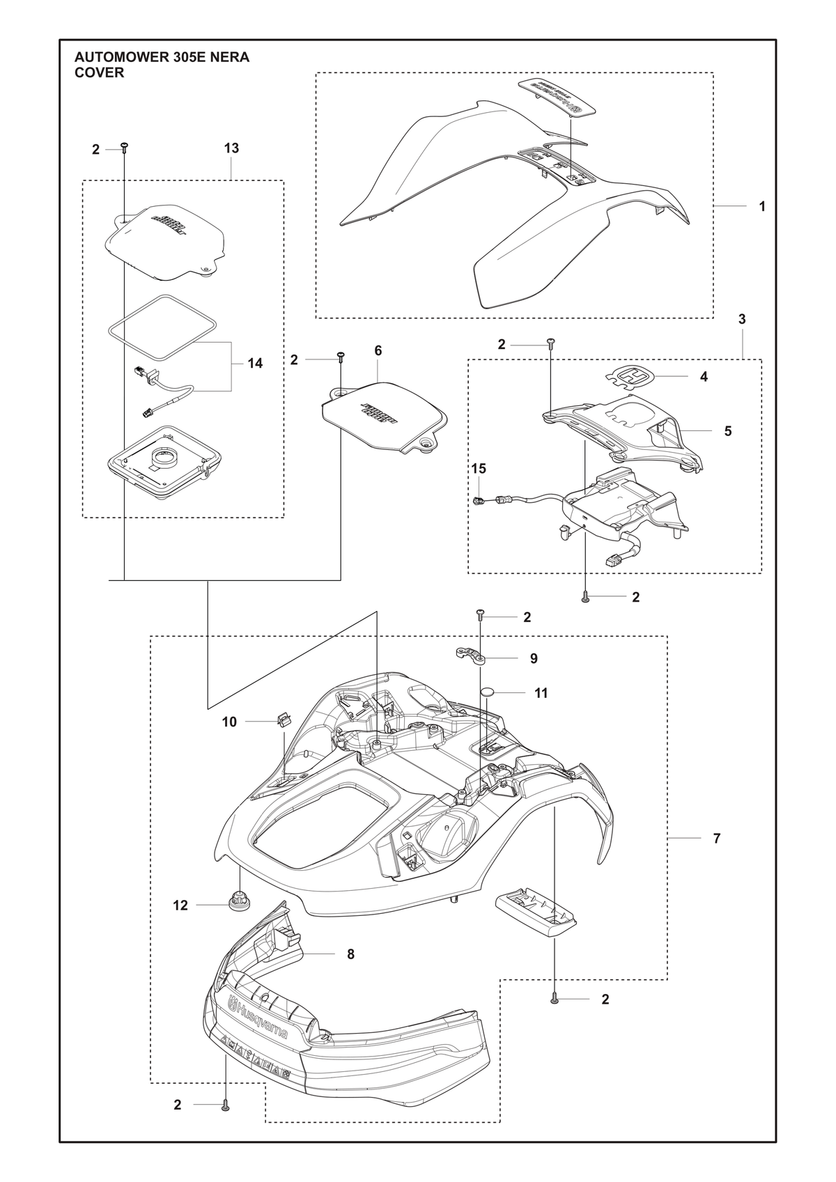 Husqvarna 536997801 onderdelentekening - positie 6