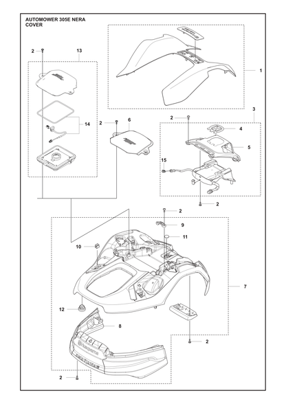 Husqvarna 536997801 onderdelentekening - positie 6