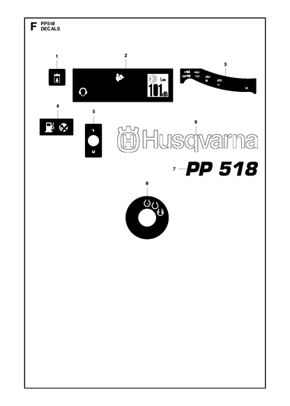Husqvarna 580940301 onderdelentekening - positie 2
