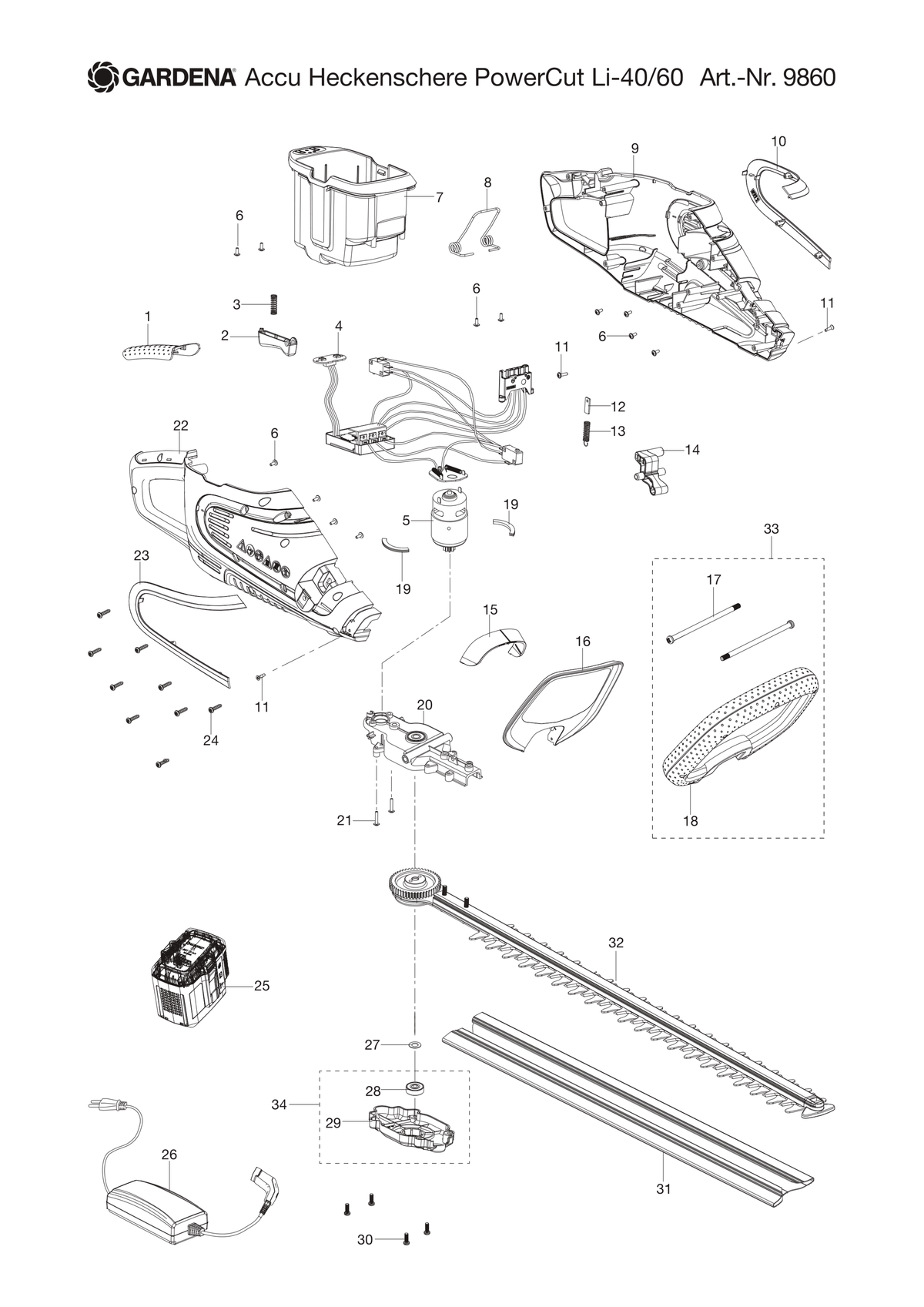 Husqvarna 582183901 onderdelentekening - positie 13