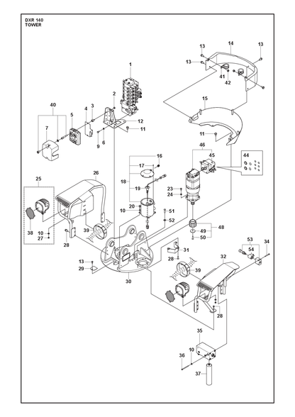 Husqvarna 588903601 onderdelentekening - positie 38
