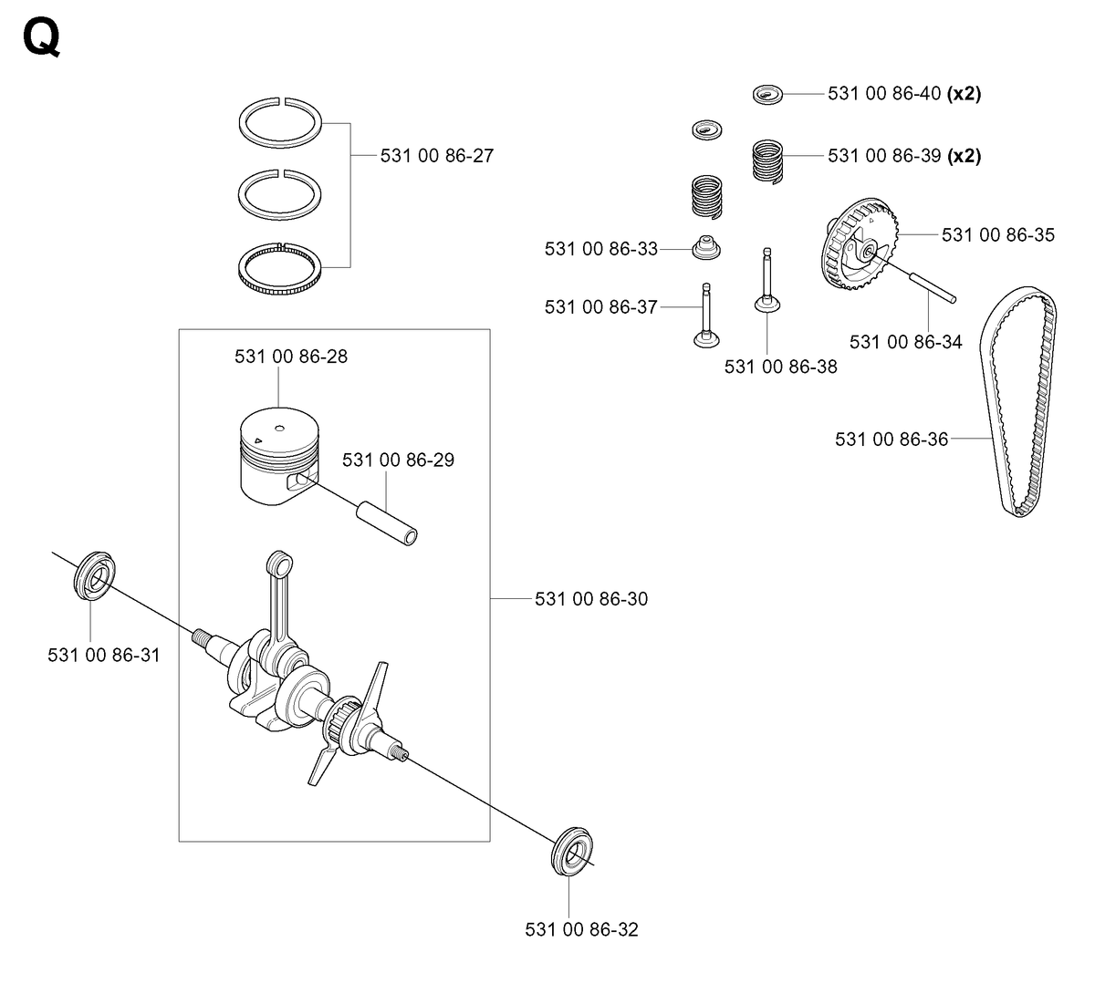 Husqvarna 531008630 onderdelentekening - positie 5