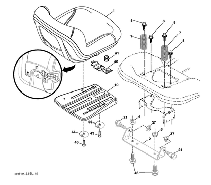 Husqvarna 501051801 onderdelentekening - positie 44