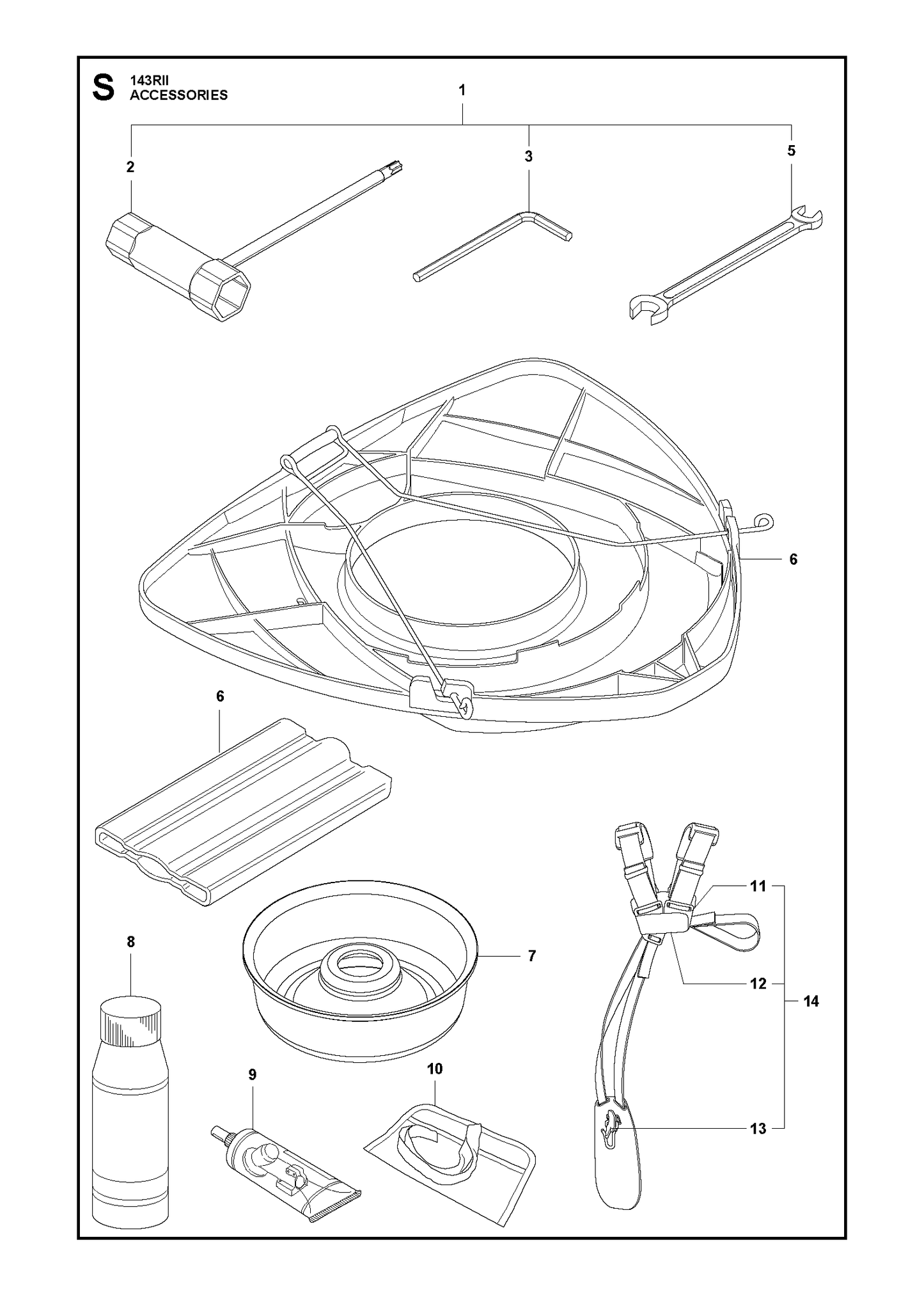Husqvarna 506615001 onderdelentekening - positie 5