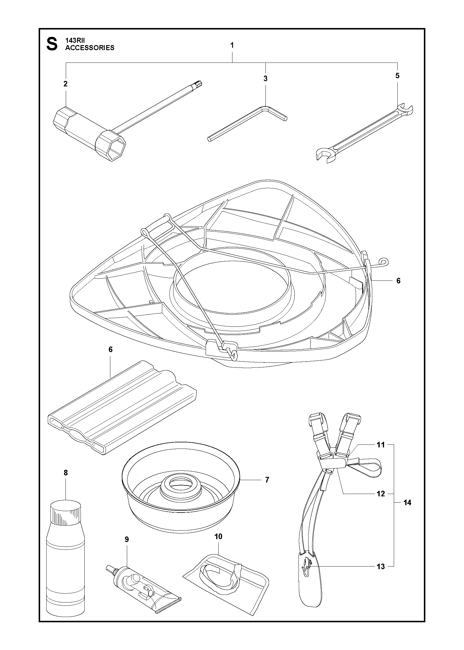 Husqvarna 506615001 onderdelentekening - positie 5