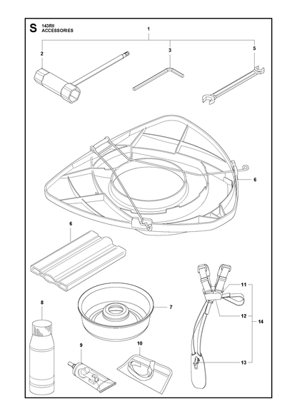 Husqvarna 506615001 onderdelentekening - positie 5