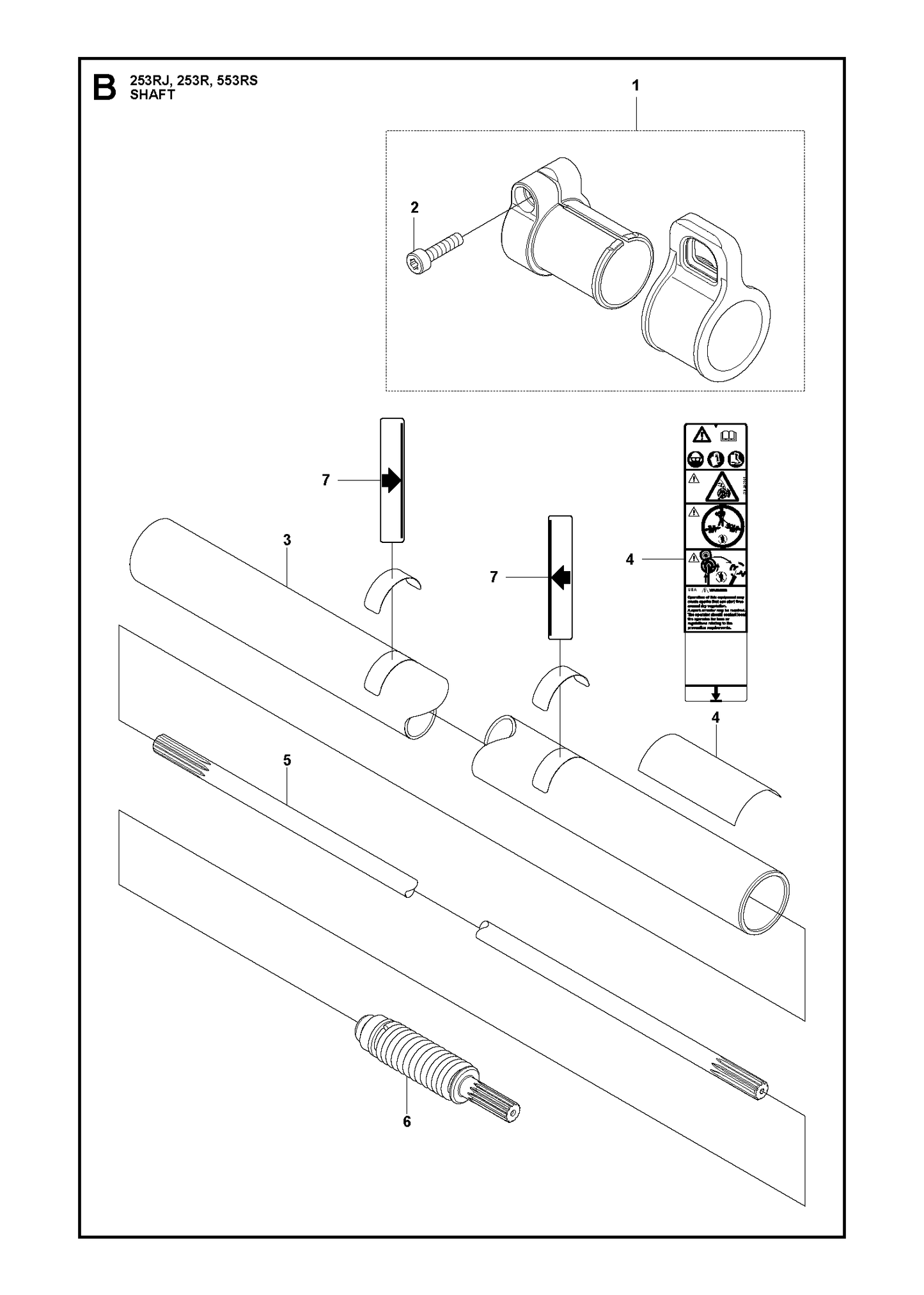 Husqvarna 511582201 onderdelentekening - positie 5