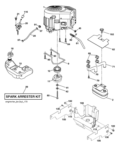 Husqvarna 532438027 onderdelentekening - positie 15