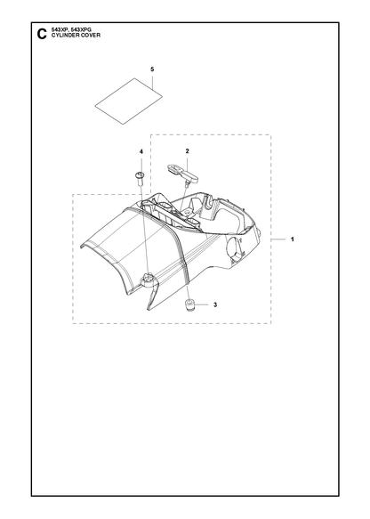 Husqvarna 588960701 onderdelentekening - positie 5