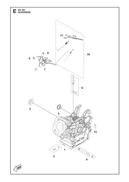 Husqvarna 531146973 onderdelentekening - positie 10