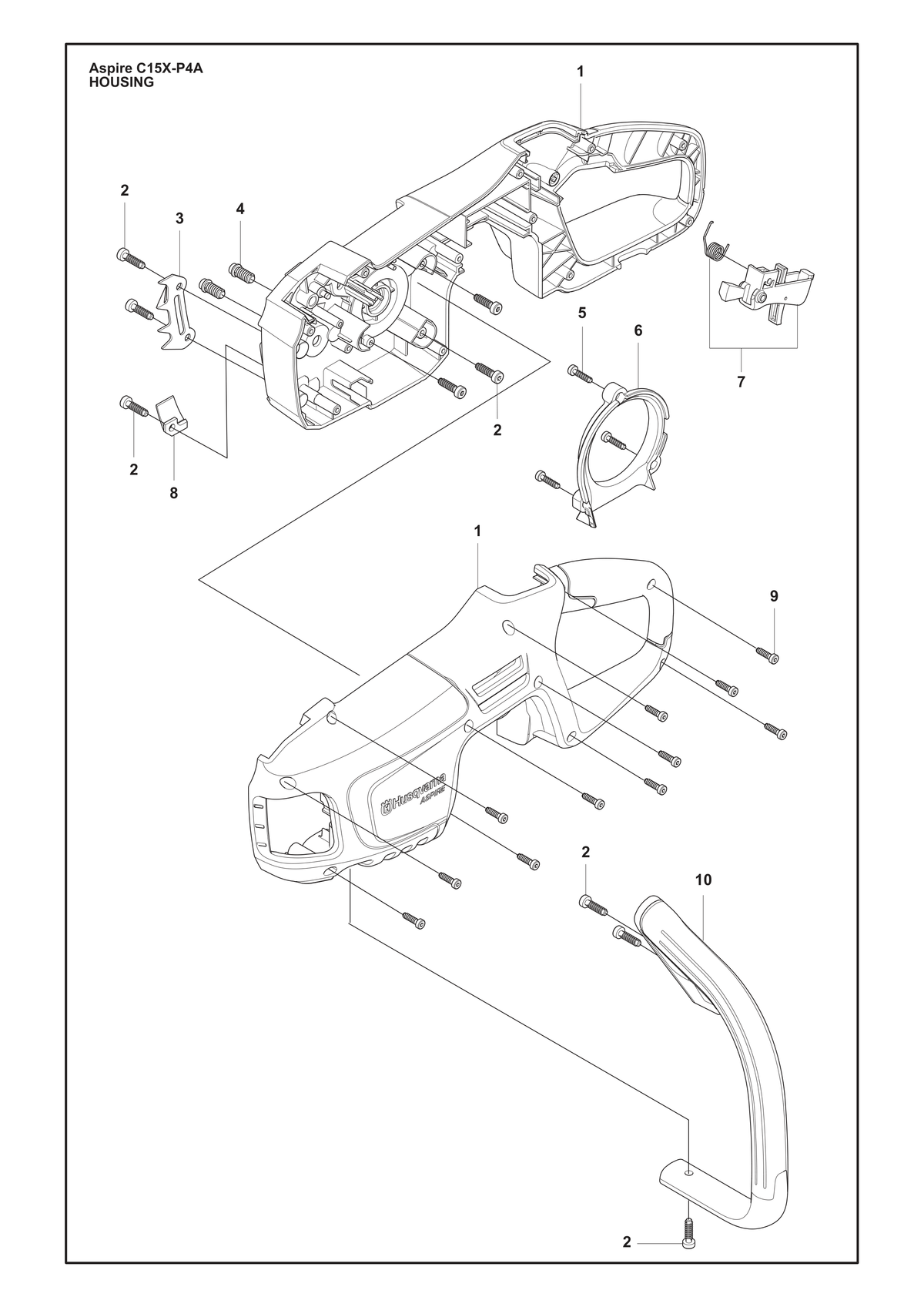 Husqvarna 546697401 onderdelentekening - positie 3