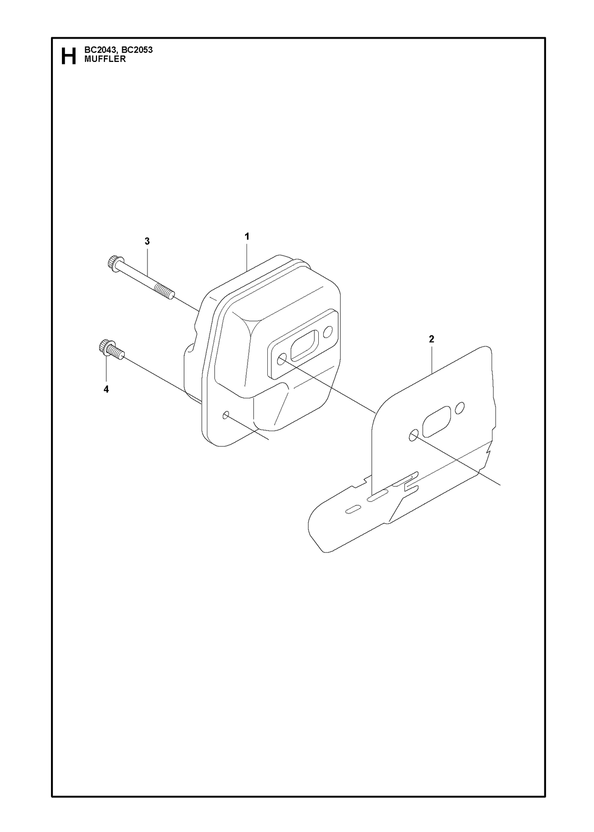 Husqvarna 523100201 onderdelentekening - positie 1