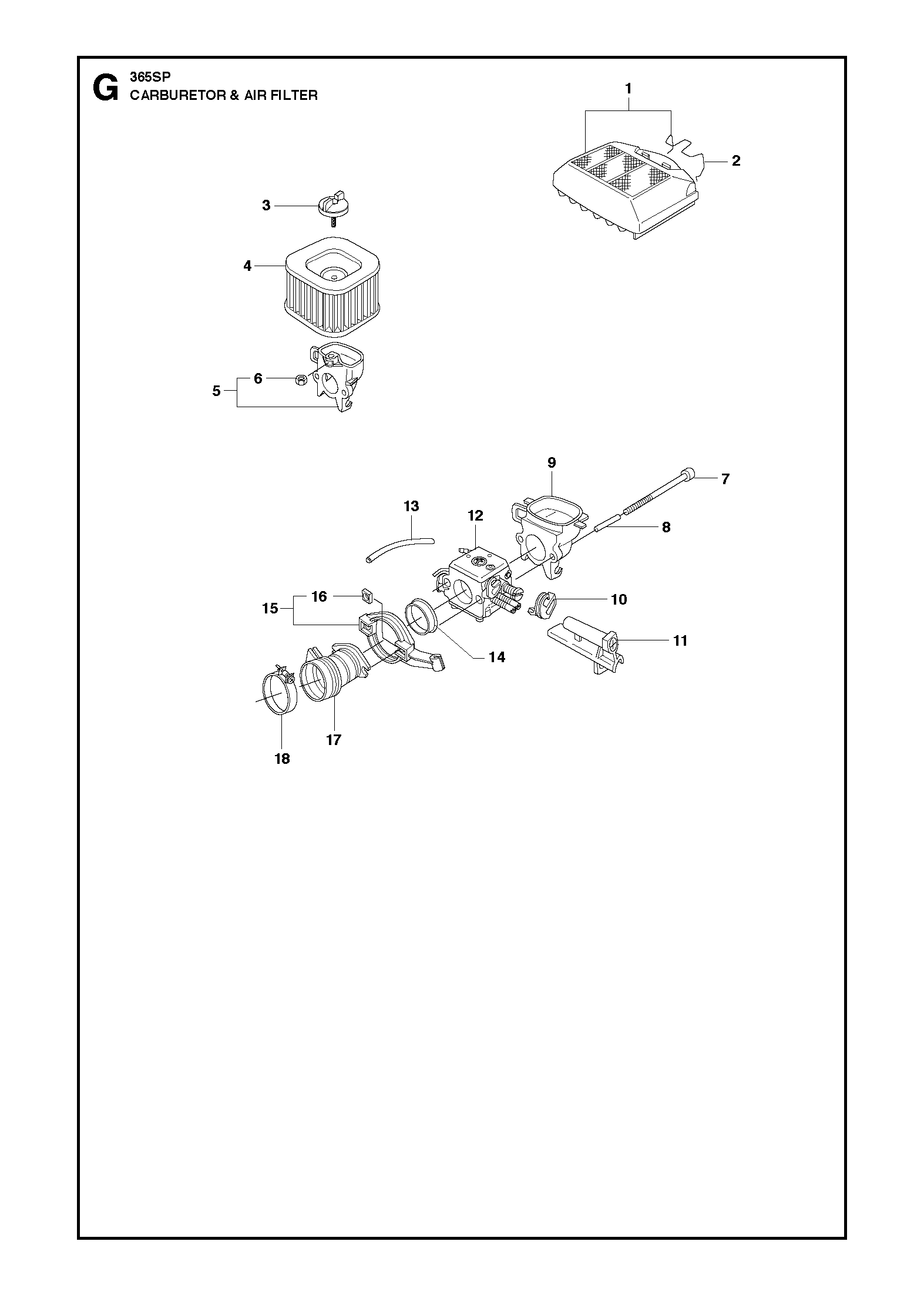 Husqvarna 503627502 onderdelentekening - positie 9