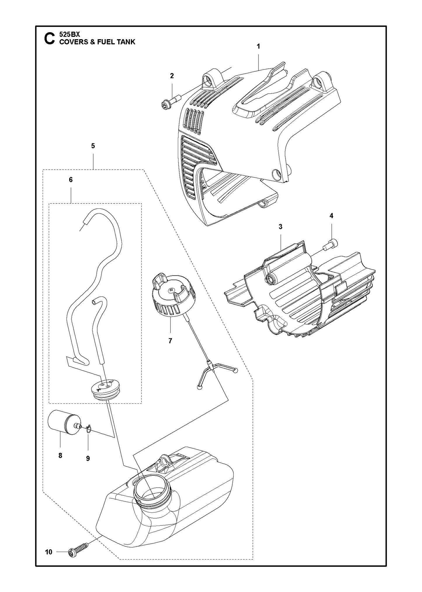 Husqvarna 504119601 onderdelentekening - positie 4