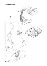 Husqvarna 504119601 onderdelentekening - positie 4