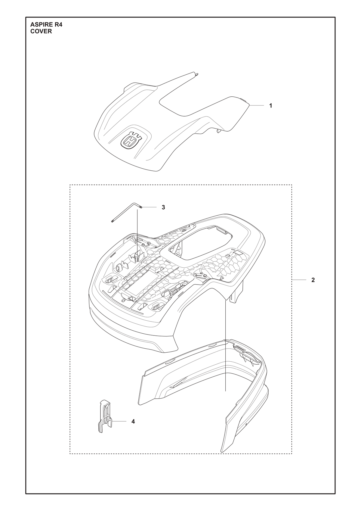 Husqvarna 536977003 onderdelentekening - positie 2