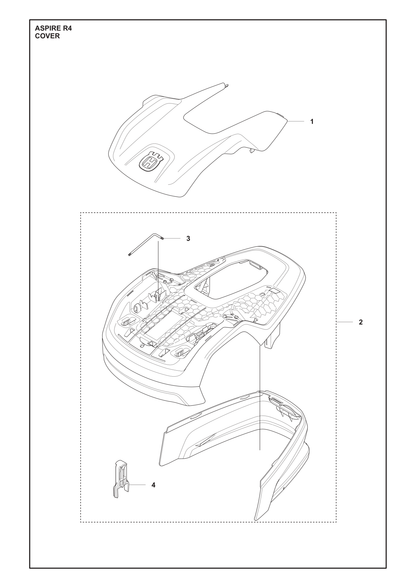 Husqvarna 536977003 onderdelentekening - positie 2