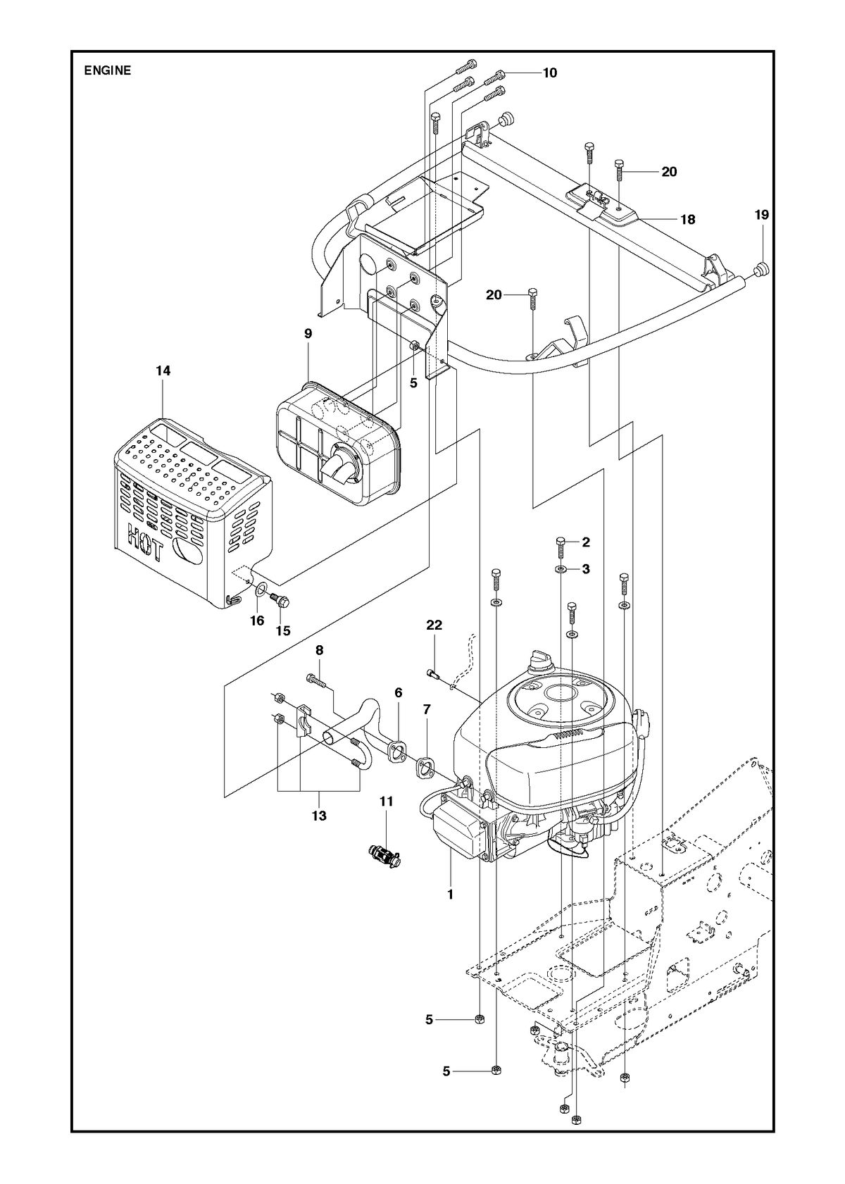 Husqvarna 580661301 onderdelentekening - positie 6