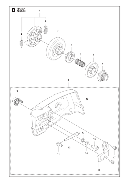 Husqvarna 588850301 onderdelentekening - positie 11