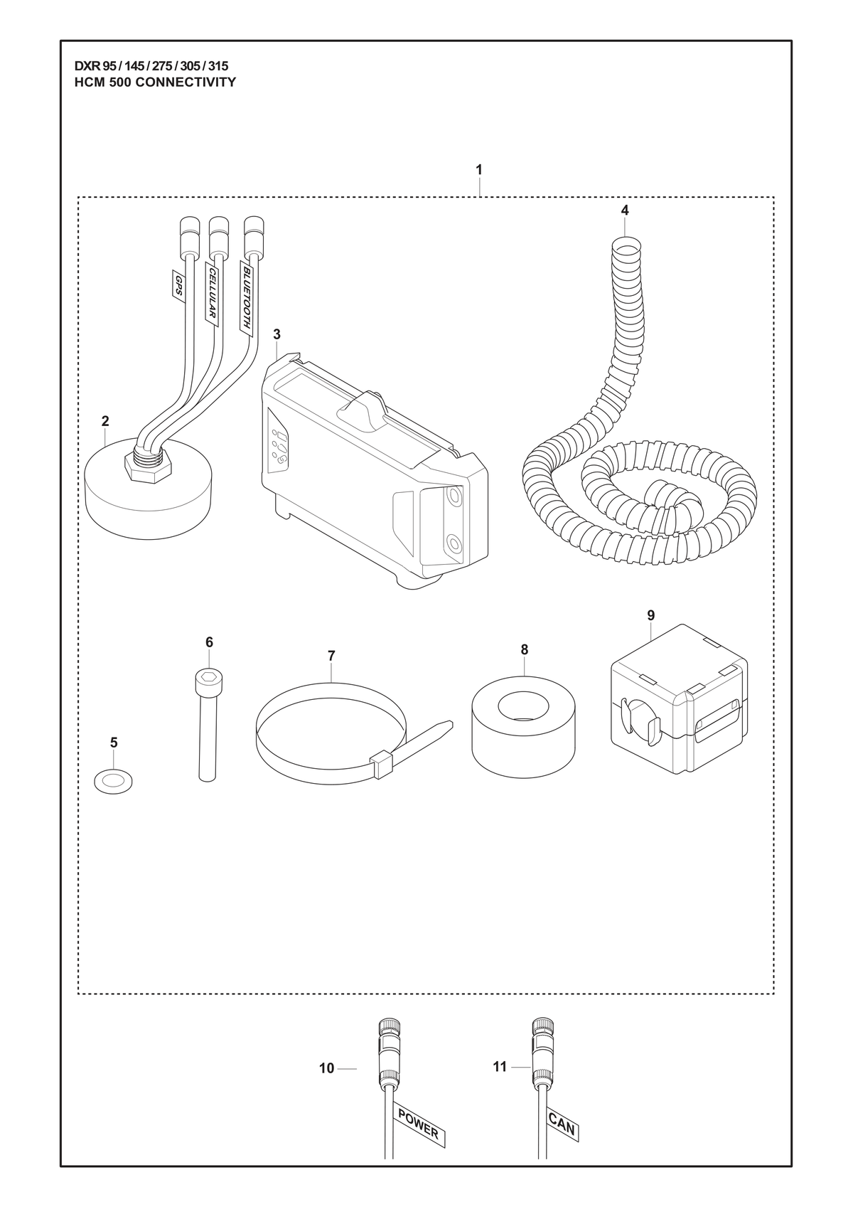 Husqvarna 537481201 onderdelentekening - positie 11