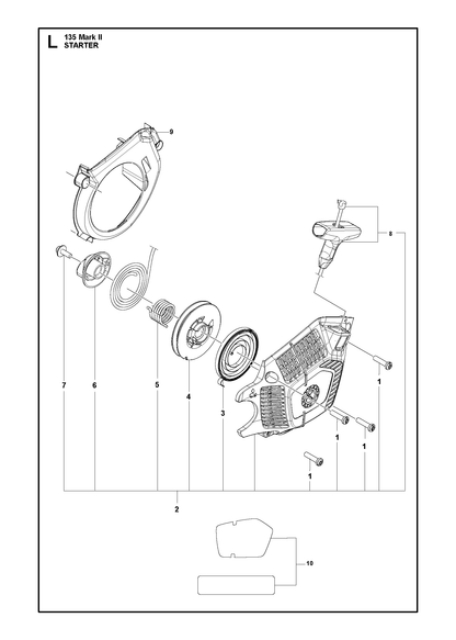 Husqvarna 591466702 onderdelentekening - positie 2