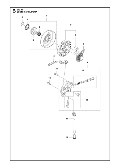 Husqvarna 501544102 onderdelentekening - positie 15