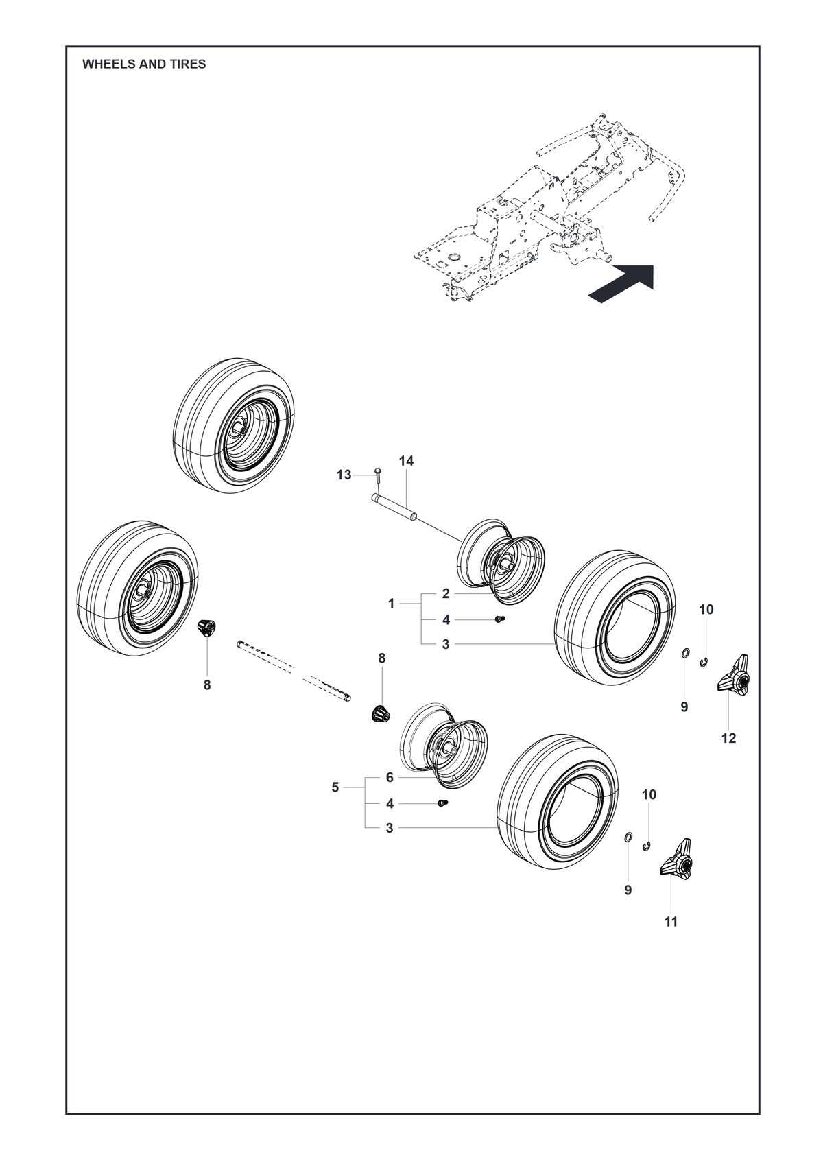 Husqvarna 523034503 onderdelentekening - positie 2