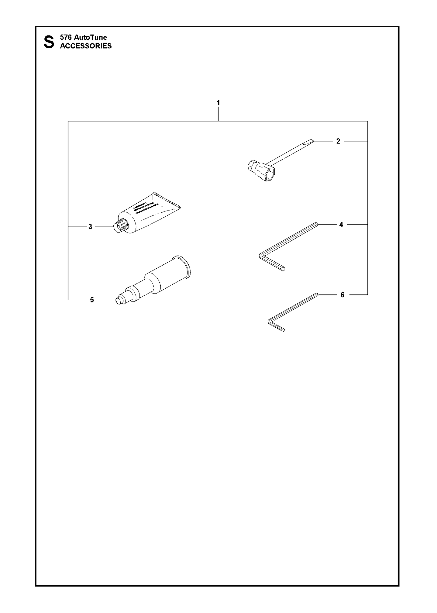 Husqvarna 503558501 onderdelentekening - positie 1