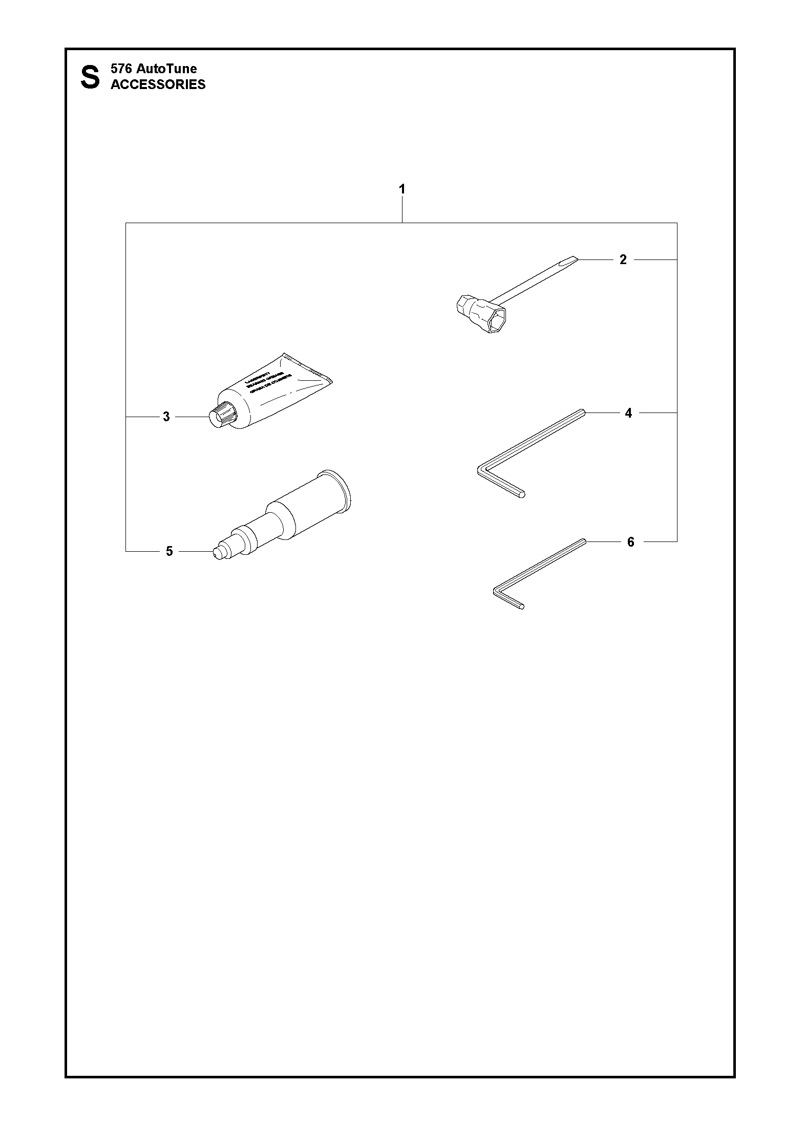 Husqvarna 503558501 onderdelentekening - positie 1