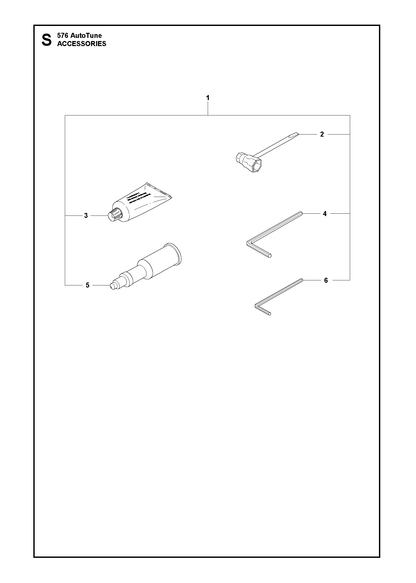 Husqvarna 503558501 onderdelentekening - positie 1