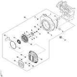 STIHL 0004-190-4002 startmechanisme compl. positie 19 technische tekening