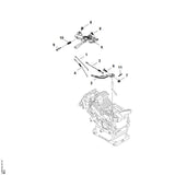 STIHL 6250-951-0814 Zeskantschroef met flens M6x10 positie 8 technische tekening