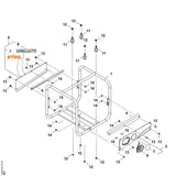 STIHL VB037007200 Zijplaat positie 5 technische tekening