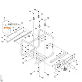 STIHL VB039677500 waarschuwingsinstructie positie 8 technische tekening