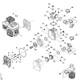STIHL VB037085800 afsluitplug positie 15 technische tekening