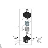 STIHL 0004-124-2803 filter positie 4 technische tekening