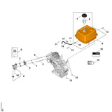 STIHL 6250-951-0811 inbusbout M8x25 positie 13 technische tekening
